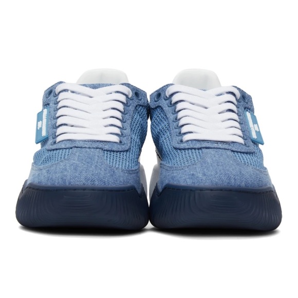 Stella McCartney Blue Denim Loop Sneakers - Picture 3 of 13